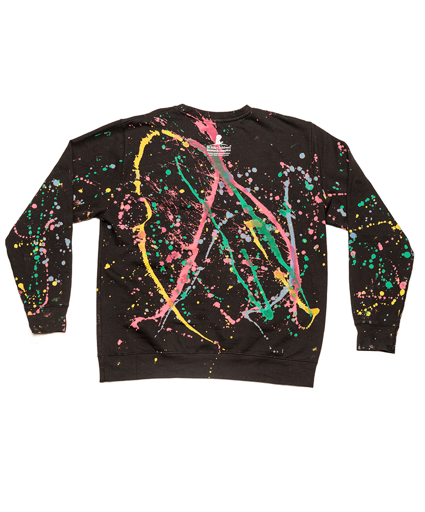 Primary image St. Jude Collegiate Splatter Sweatshirt
